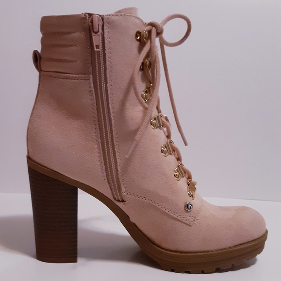 Guess Factory Garyn Heeled Combat Booties - Picture 5 of 7